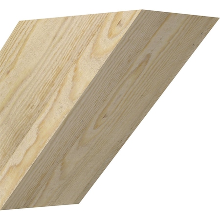 Ekena Millwork 6"W x 10"D x 10"H Traditional Rough Sawn Knee Brace, Douglas Fir BRC06X10X10TRA00RDF